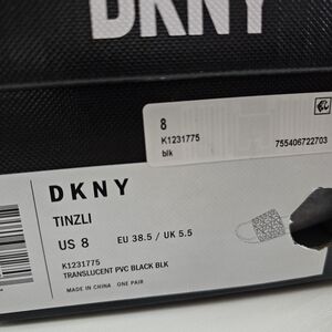 Black Slide Sandals DKNY Sandal slide Tinzli Jelly - black women size 8